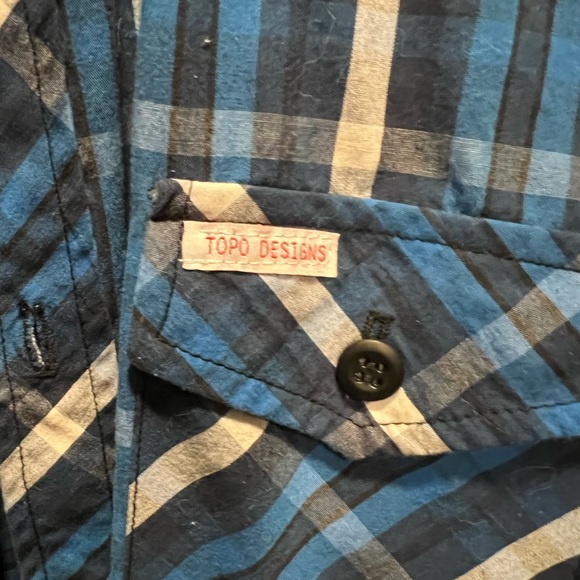 TOPO DESIGNS PLAID SHIRT SIZE S - Picture 3 of 3